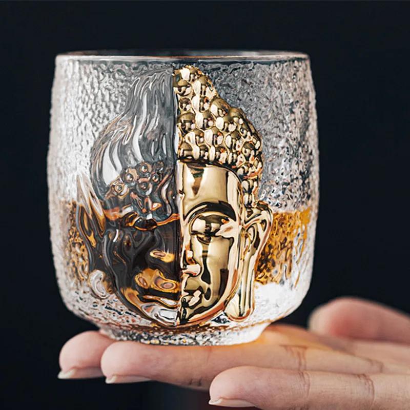 Set da tè Master Cup di lusso in cristallo Yinian Buddha Cup Jianzhan Tazze per la casa Teiere Cucina Sala da pranzo Bar Casa Giardino