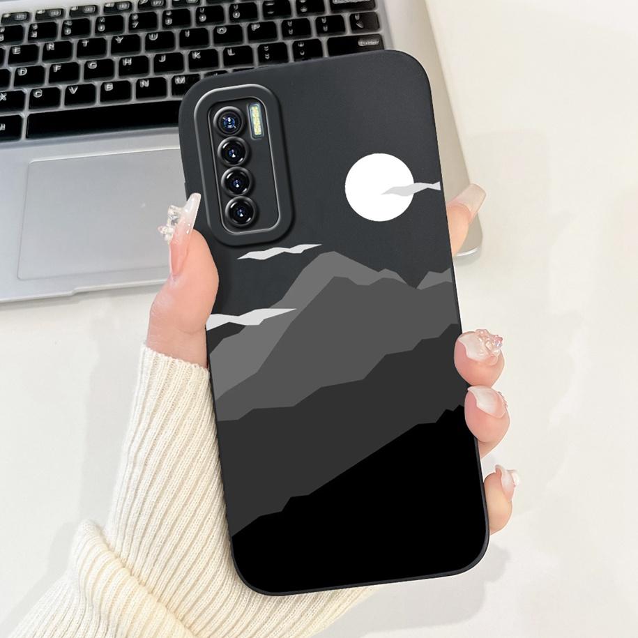 For Tecno Camon 17 Case CG6 CG6j Soft Silicone Cover Fashion Painted Shockproof Bumper For Tecno Camon 17 Pro 17P Camon17 Fundas