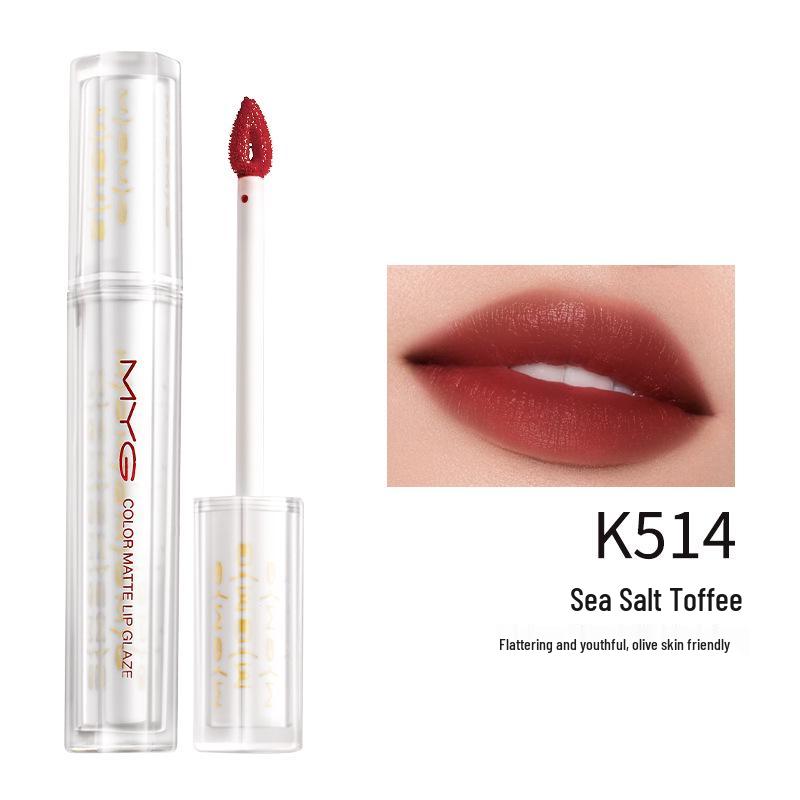 GMYG Velvet Matte Wasserdichter Lipgloss - Lang anhaltend, Nicht abfärbend, Dewy Mist Finish.