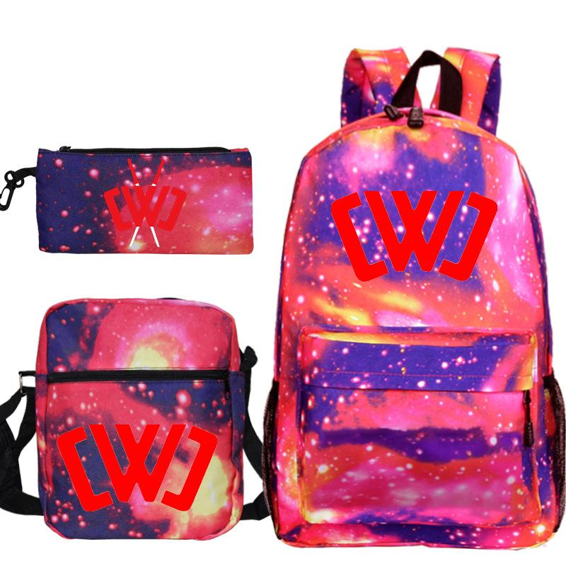 Popular game merchandise printed backpack popular student bag three-piece set