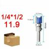 3PCS 1/4" Shank Cutting Straight Router Bit Flush Trim Woodwork Milling Cutter