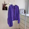 Quick-drying sunscreen clothes women's 1011 summer new drawstring hooded jacket high-end nylon loose outdoor sunscreen clothes