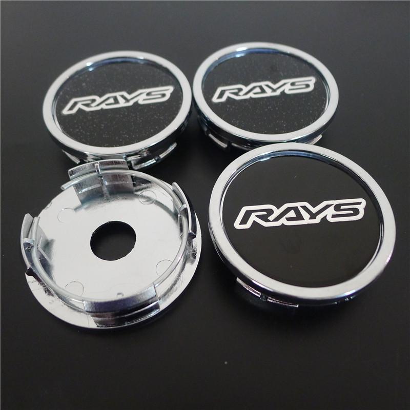 4 Stück 58mm Felgendeckel Nabe für Volk Rays Racing VR 52mm Felgen Abdeckung Logo Emblem Abzeichen Auto Styling Zubehör