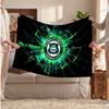 Plymouth Argyle FC Personalized Fleece Blanket With Football Logo, Custom Name Text Soft Warm Home Throw Blanket
