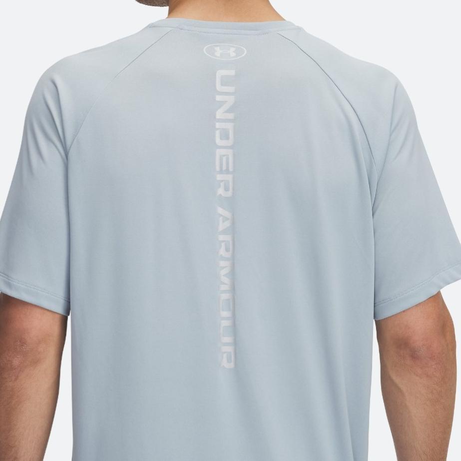 Under Armour Tech Crew Neck Comfortable Casual Loose Short Sleeve T-Shirt Men Tops Harbor-Blue 1377054-465