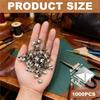 SHGO-Silver Metal 10Mm 4-Prong Square Spikes- 500PCS Pyramid Studs, For Crafts, Punk Style Rivets For Clothing Decoration