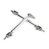 2 st. Splitterstag 7,5 cm Justerbart Stötfångarskydd Läppstag Splitter Silver Universellt För