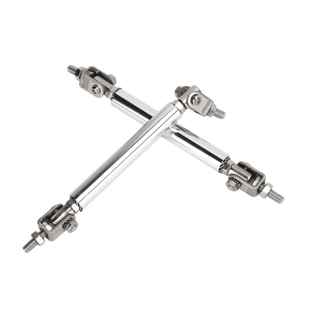 2 st. Splitterstag 7,5 cm Justerbart Stötfångarskydd Läppstag Splitter Silver Universellt För