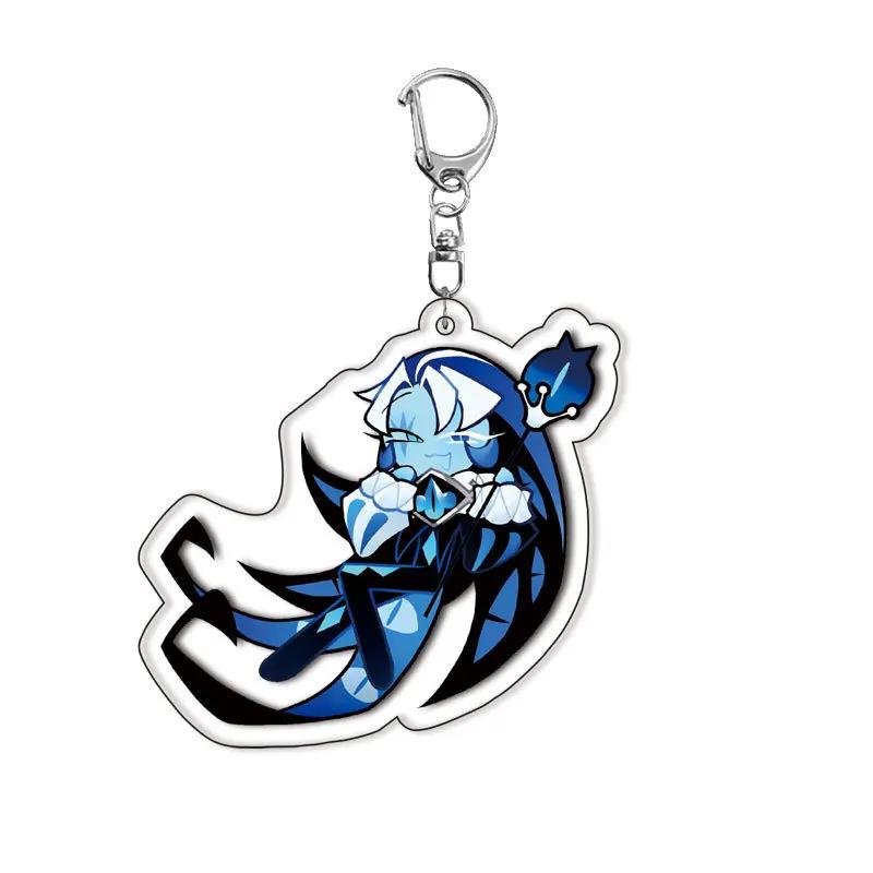 New Game Cookie Running Acrylic Fun Keychain Shadow Milk Pure Vanilla Cookie Pendant Keyrings Fans Gifts Bag Hanging Accessories