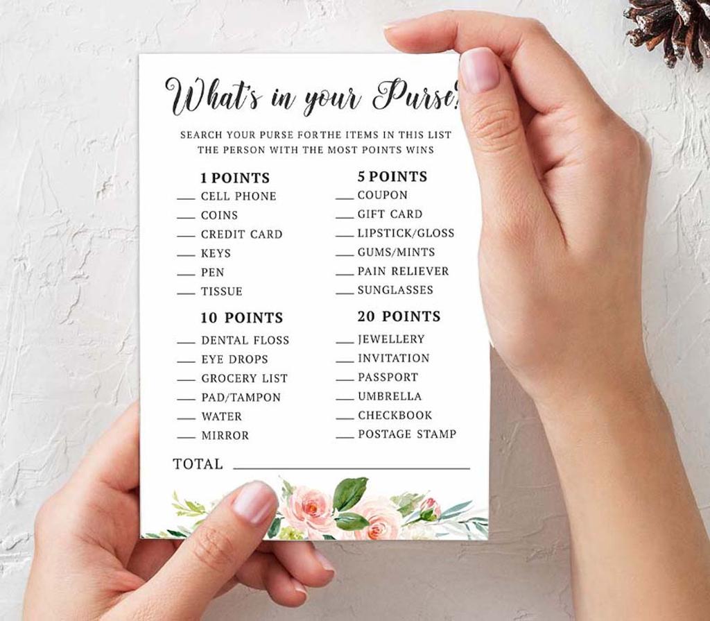 Inkdotpot Bachelorette Party Games Set Bundle Of 4(50 Sheets Each) W Miss To Mrs Gold Banner Floral Brunch & Bubbly Fun Bridal Shower Games