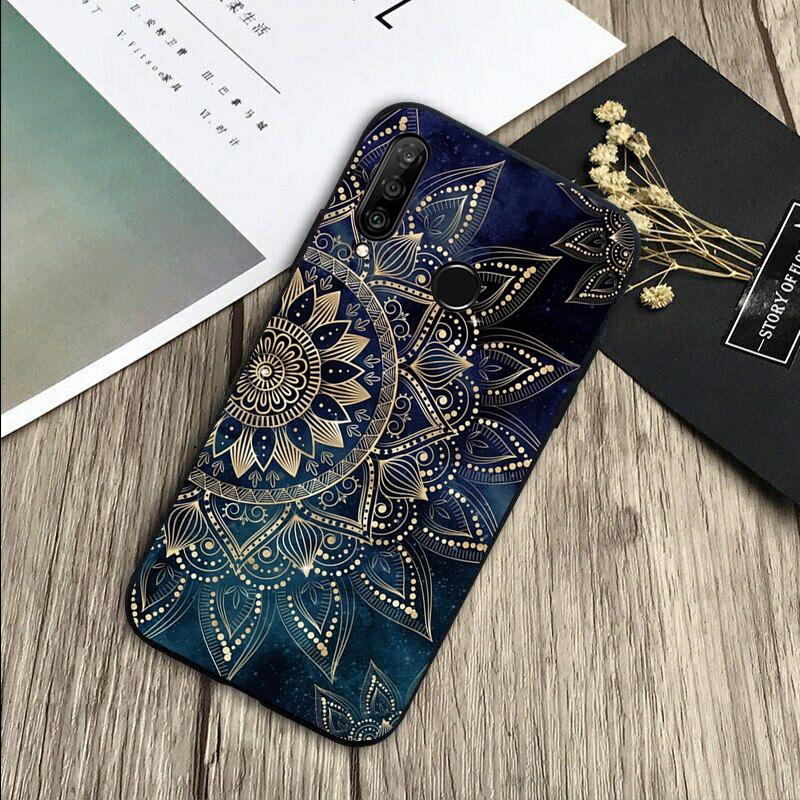 Elegant Mandala Floral Design For Huawei Nova 12s 12i 11i 7i 8i Y73 Y70 Y90 Y60 Y72 Y61 Y91 9 10 SE P30 Pro P40 Lite Case