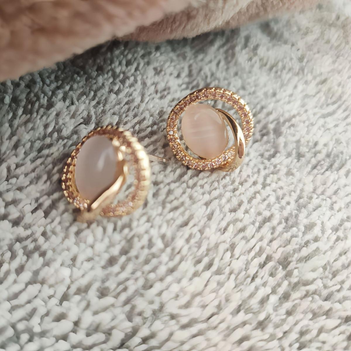 

Серьги-пусеты из серебра 925 пробы Кошачий глаз - Французский роскошный дизайн, Высококлассный тренд