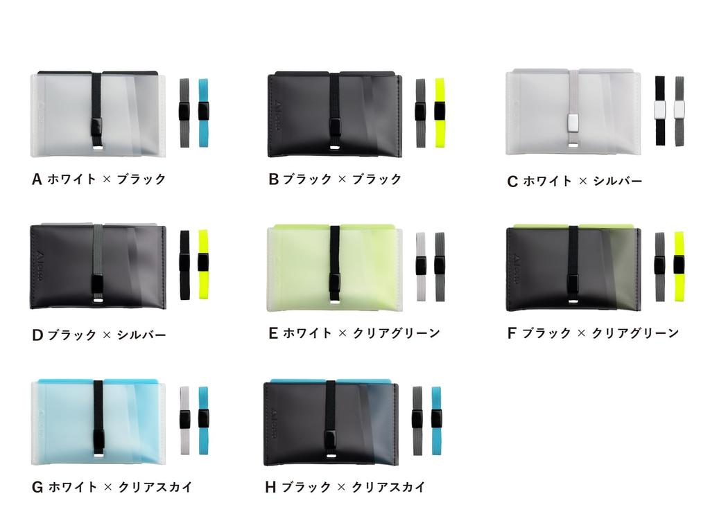 Aso x Rebecca Miyama Card Transparent Made in Easy to Miyama Rebecca Credit Card Business Card G White x Clear Case, Thin, PVC, Water-Resistant,