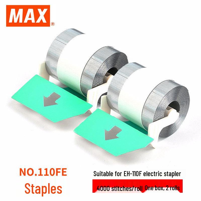 MAX Electric Stapler EH-110F with Dedicated 110FE Staples, Imported from Japan.