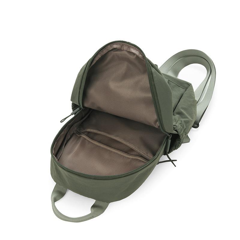 Backpack women's new fashionable lightweight large-capacity backpack nylon cloth women's bag personalized simple texture breast bag