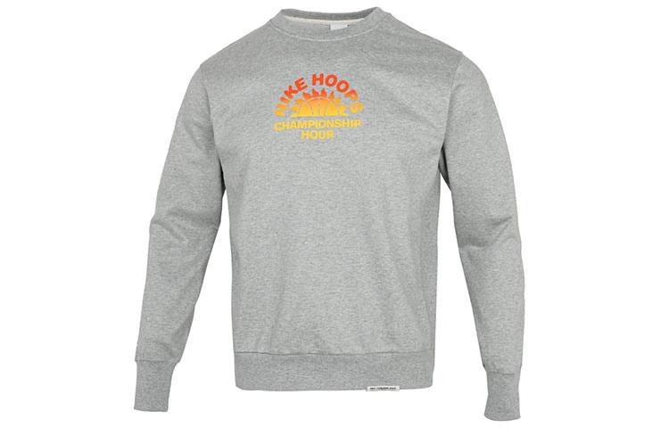 Nike Sweatshirts Men s Gray Crew Neck Moderate Other DJ3025-063 L