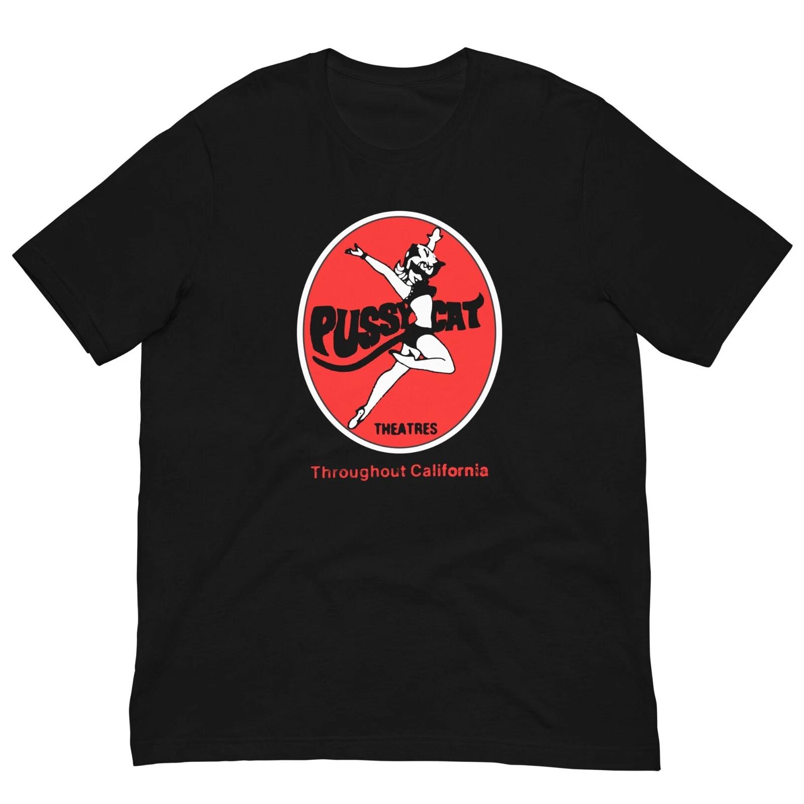 

Pussycat Theatres Strip T Shirt Club Vintage California Retro Graphic Tee Unisex L