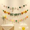 Korean-Inspired Daisy Bunting Banners for First Birthday Party Decor