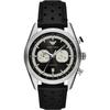 Racer Black Leather Men's Quartz Chronograph Watch AR11635
