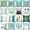 Christmas Pillowcase Green Series Cross-border Exclusive for Home Furnishings Sofa Pillowcase Printing