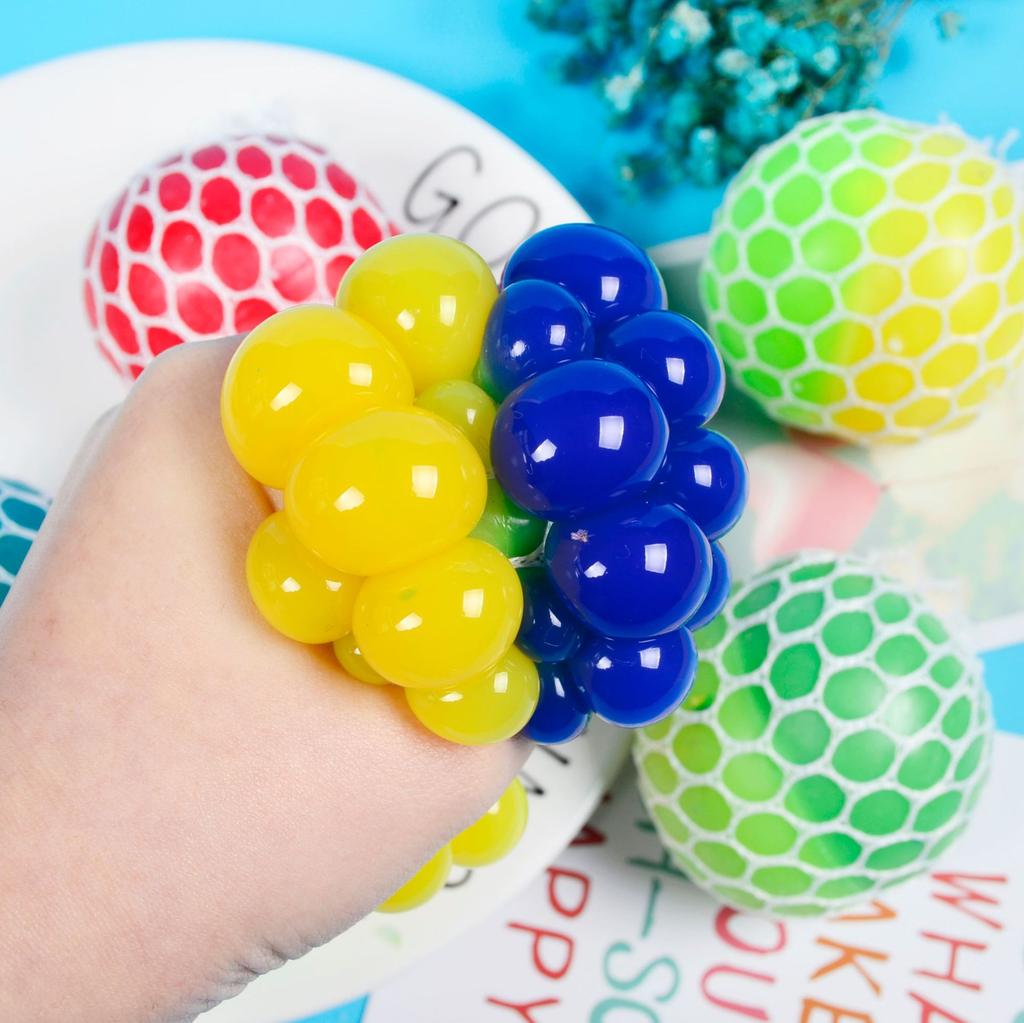 Creative Vent Ball, Decompression Grape Ball, Kneading Music Ball Toy, Crystal Colored Beads, Water Ball Decompression Artifact, Tricky Gift