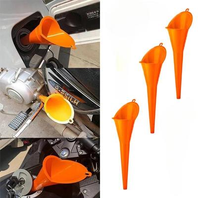 5 Peças Funil de Haste Longa para Carro Ferramentas de Abastecimento de Gasolina Óleo Combustível Funil de Óleo de Plástico Anti-respingo Ferramentas de Reabastecimento de Motocicleta Acessórios.