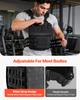 VEVOR Weighted Vest, Body Weight Vest with Shoulder Pad, and Reflective Stripe, Exercise Set for Men Women, Workout Equipment for Strength Training