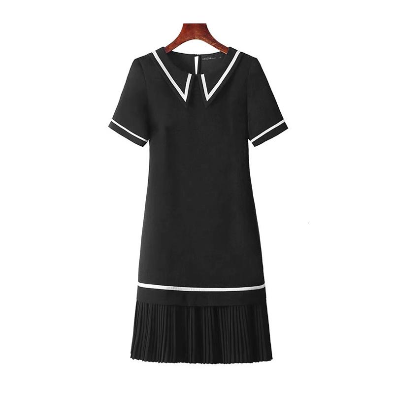 ZANZEA Women Casual Doll Collar Loose Summer Short Sleeve Dress