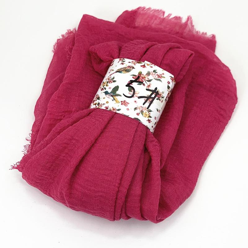 Women Cotton Scarf New Summer Girls Solid Color Sunscreen Thin Scarves Soft Shawl Foulard Viscose Spring Lady Wrap Shawls