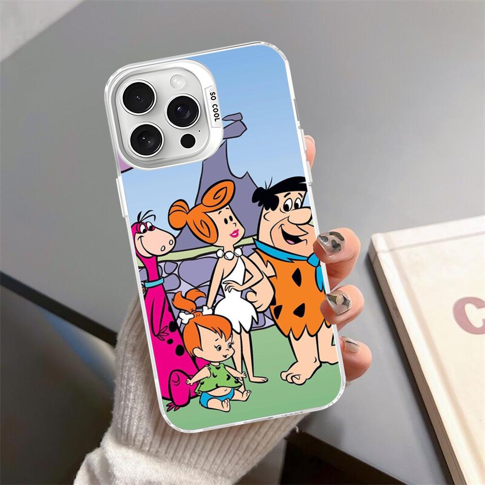 

The Flintstones Phone Case For iPhone 16 15 14 13 12 11 Pro Max X XR XSMAX Matte Shockproof Back Cover iPhone 12 mini