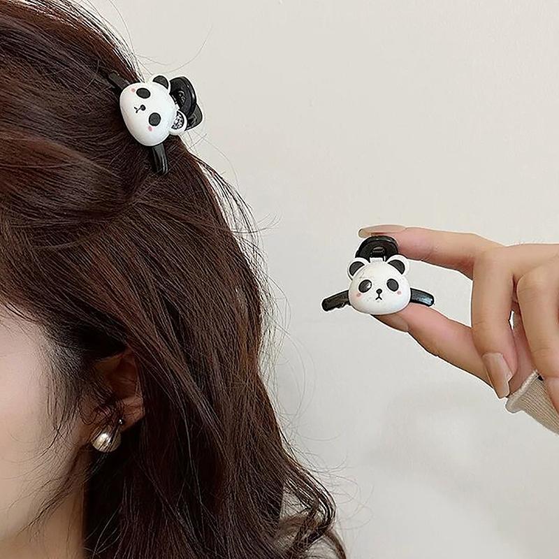 1/2 Stück Cartoon Panda Mini Haarspange für Frauen Mädchen Niedlich Süß Tier Haarspangen Exquisite Haarschmuck Geschenke