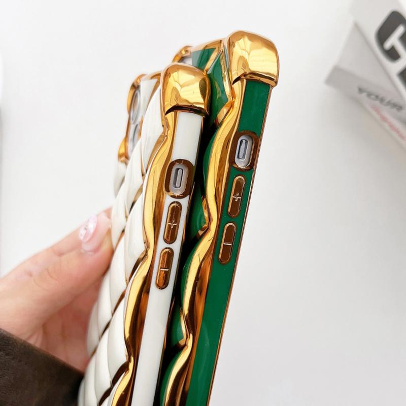 For iPhone 15 Case Electroplating Diamond Pattern Soft TPU Protective Phone Cover