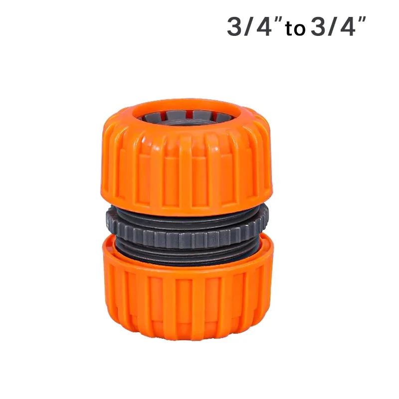 Garden Watering Hose Plastic Quick Connector 1/2" 3/4'' 1 Double Male Coupling Joint Adapter Extender Set for Pipe