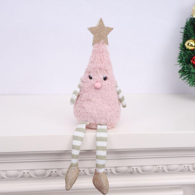 2025 Christmas Decoration Mini Christmas Tree Doll Christmas Gift Hotel Mall Window Decoration Christmas Plush Ornaments