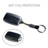 Black Transparent Car Key Fob Case Cover Holder Keychain For Land Range Rover Sport Evoque Velar Discovery 4 LR4 Jaguar XE XF XJ