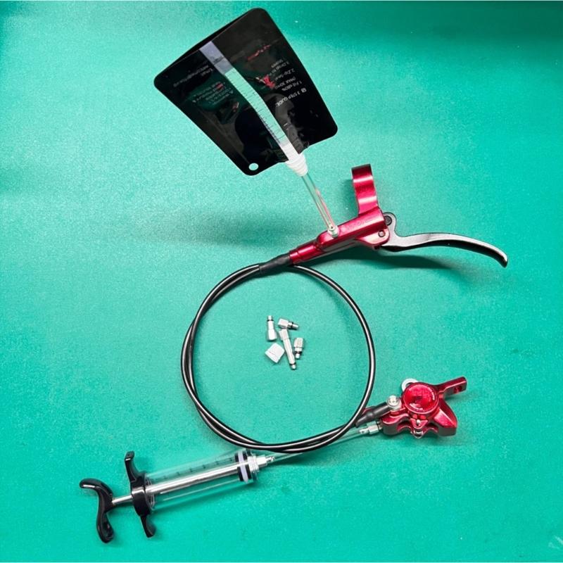 Compacts Brake Oil Tool Set for Quick Maintenance and Efficient Air Removal for Biking Enthusiasts