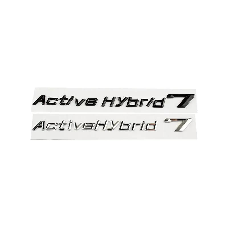 3D ABS Active hybrid 3 5 7 Car Tail Trunk Labels Emblem Badge Stickers