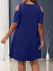2026 Spring/Summer Plus Size Off-the-Shoulder Short Sleeve Dress for Women