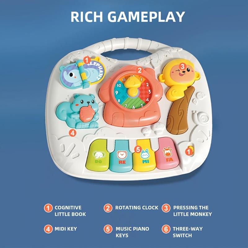 Baby Multifunctional Game Table, Animal Sound Learning Piano Keys, Cognitive Development Toy, Parent Interaction Must-have