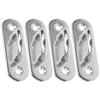 M8 2 Holes Fixed Eye Plate Stainless Steel Hook Loop Ushaped Screws Wall Mount Hanger