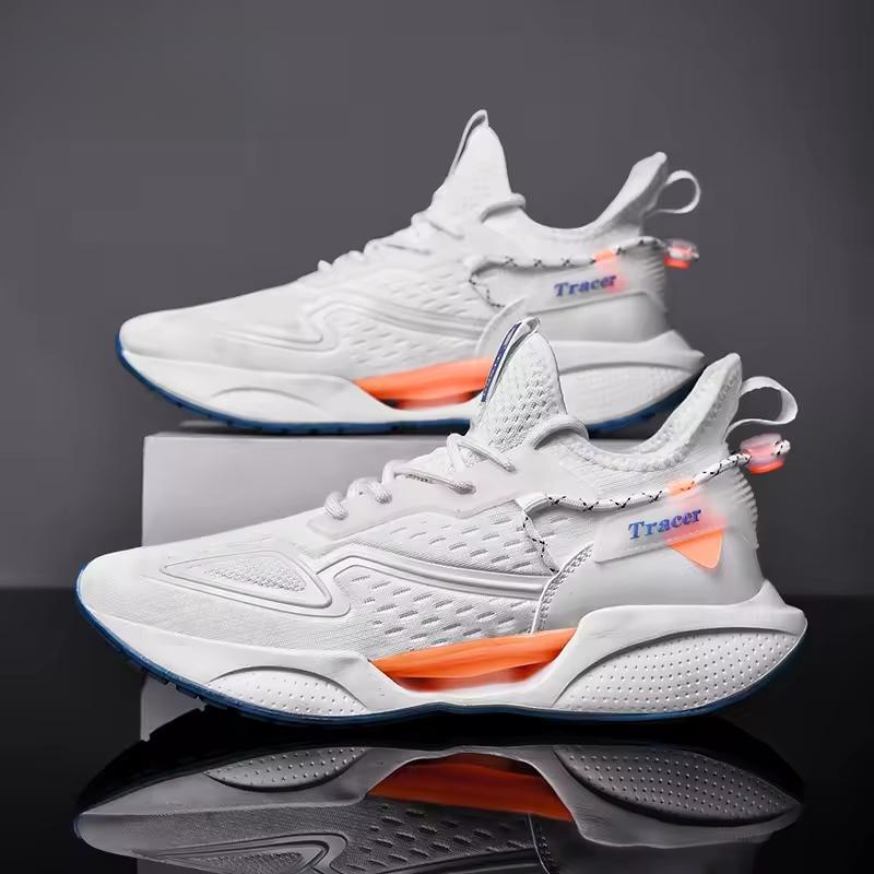 Carbon Plate Running Shoes for Men Lightweight Breathable Hollow Sports Sneakers