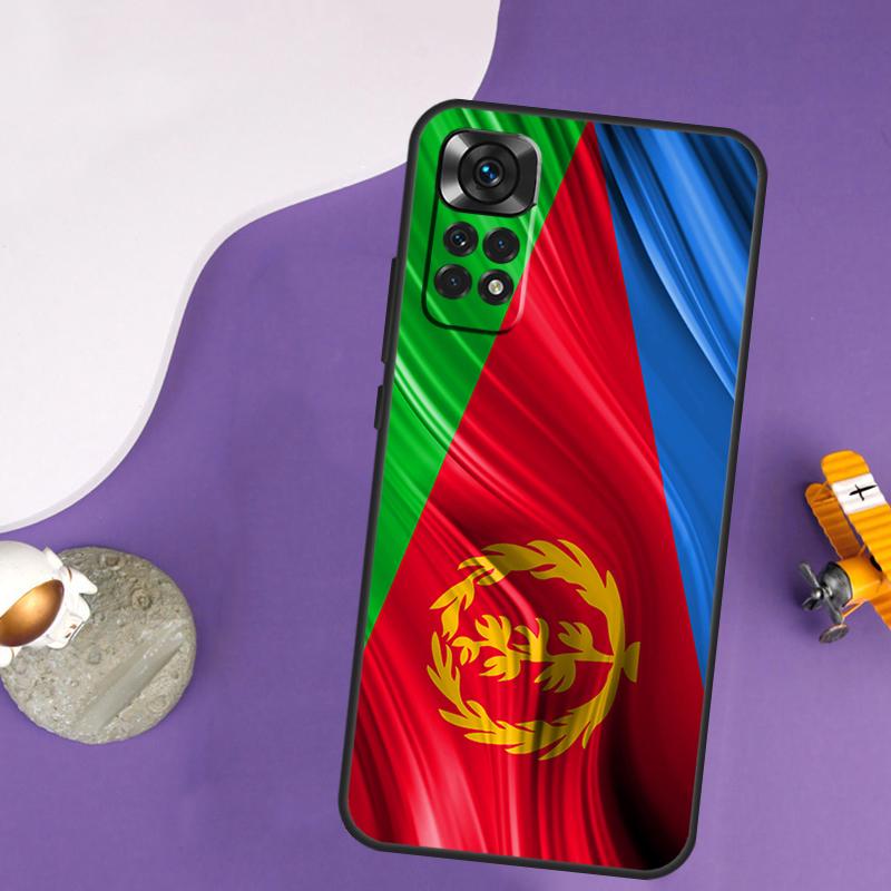 Eritrean Flag Case For Xiaomi Redmi Note 14 13 Pro 12 9 10 11 Pro 10S 11S 12S Redmi 14C 13C 10C 12C Cover