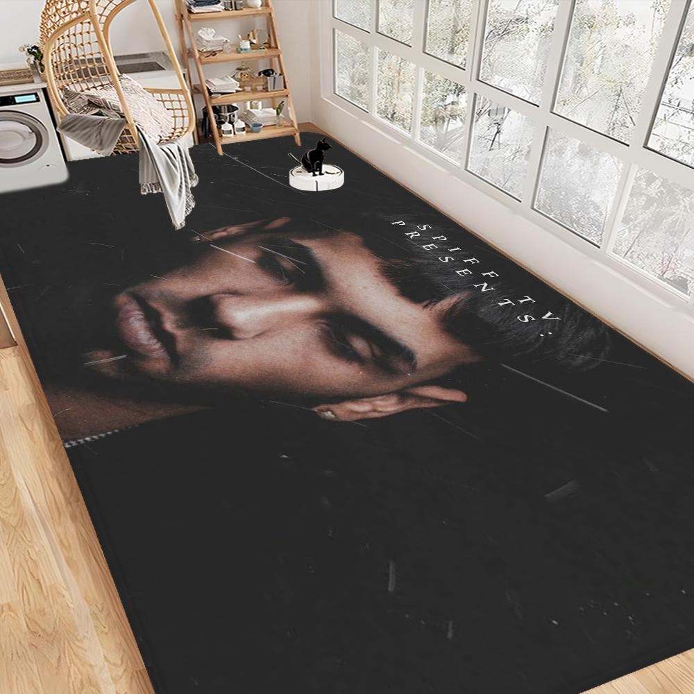 Rapper Anuel AA Floor Mat Non-Slip Laundry Room Mat Laundry Decor Balcony Child Living Room Household Carpets