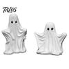 Hollow Sculpture for LED Halloween Ghost Figurine, Spooky Cute Statue, Retro White Statue Ornament Home Tabletop Fireplace Party Decorations Aesthetic