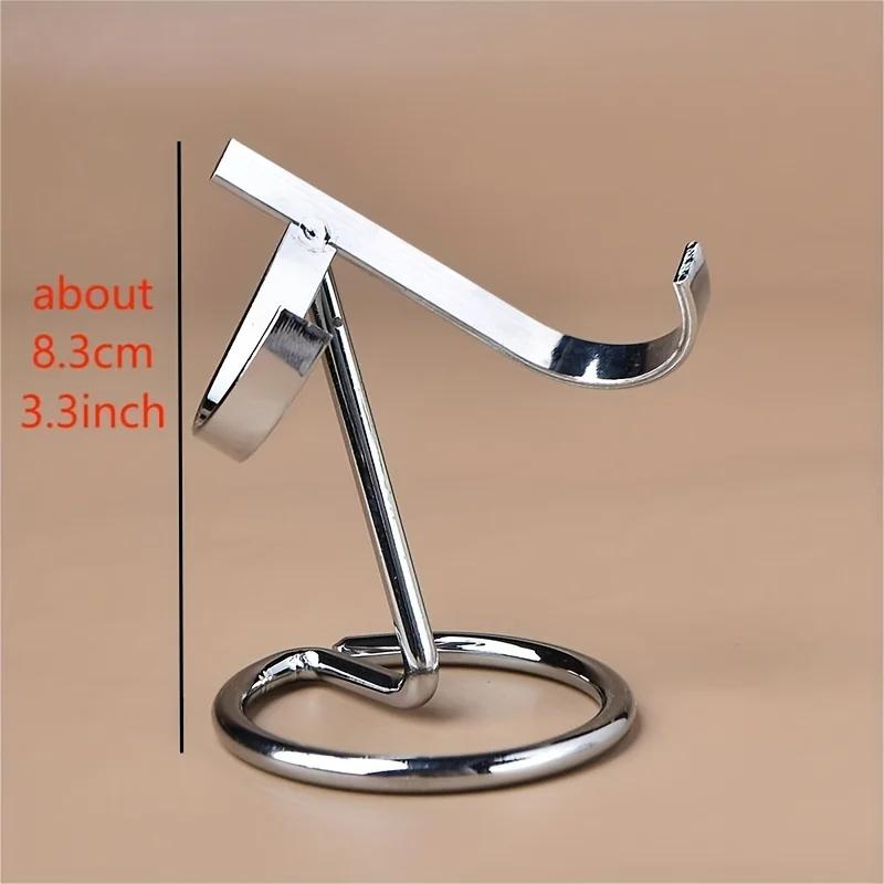 1pc Crystal Mineral Specimen Display Stand Metal Base Simple Style Crystal Display Stand Desktop Decoration Halloween Home Decor