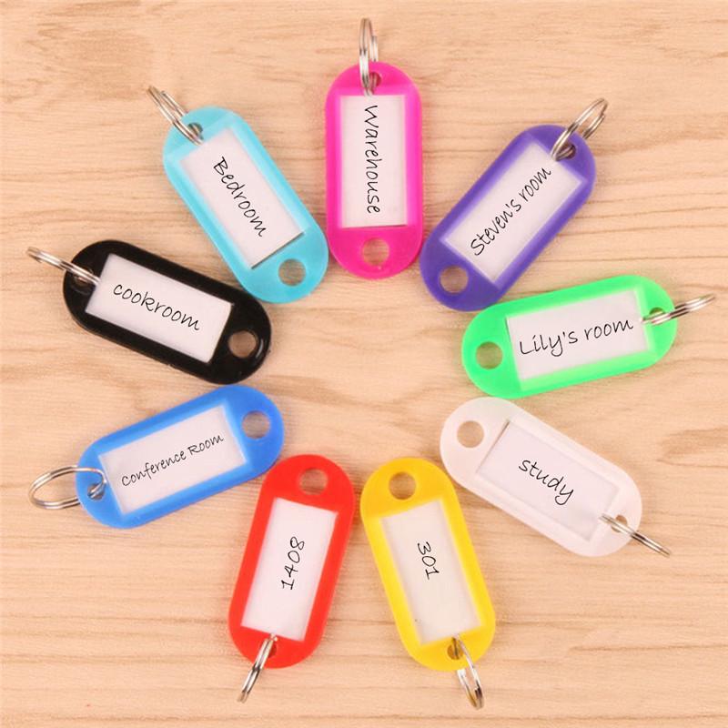 Buy 10Pcs Colorful Plastic Key Fobs ID 