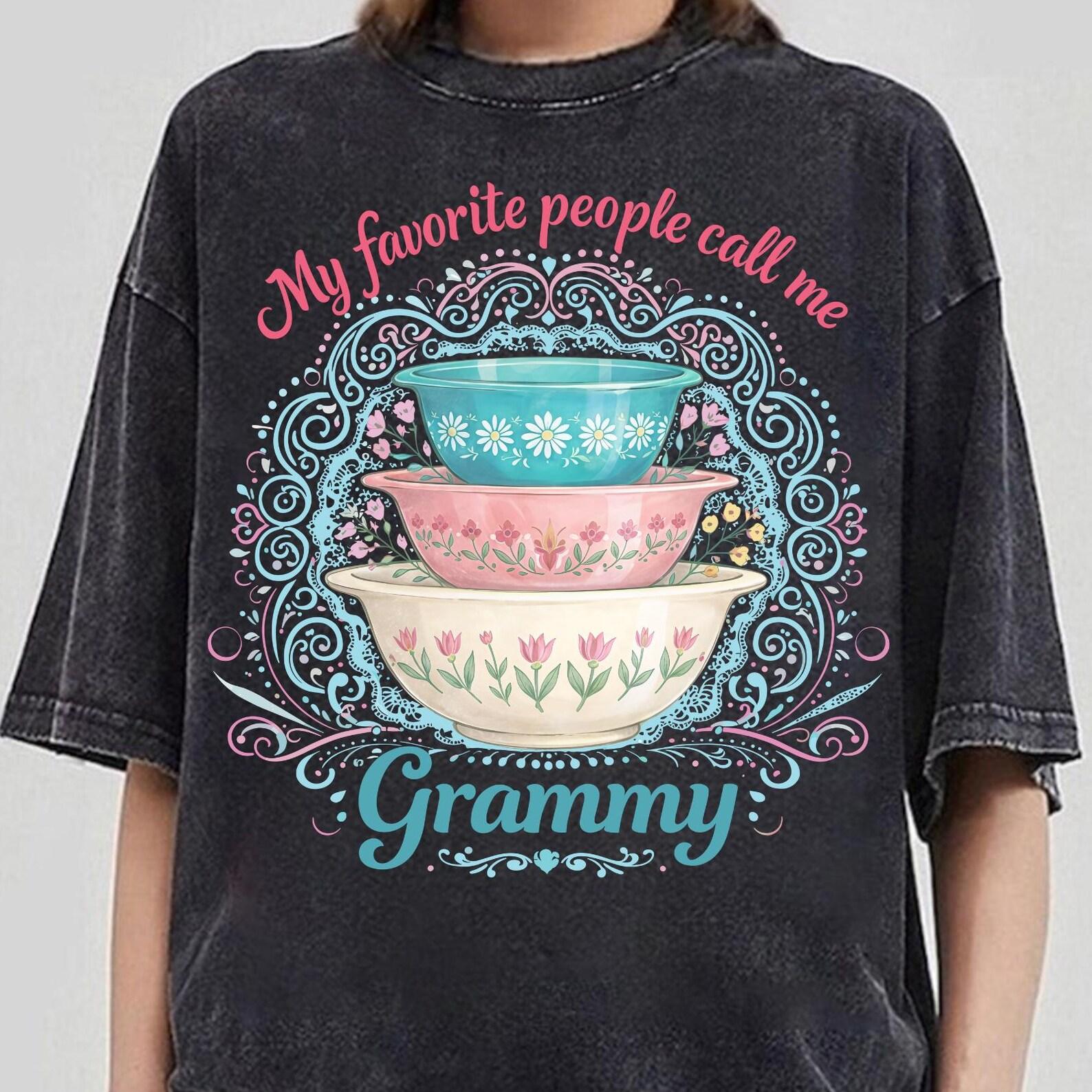 My Favorite People Call Me Grammy Shirt, Grandmacore Shirt, Mother s Day Tshirt, Gift For Grandma, Cute Grammy Gift, Grandma Core Tee 2XL