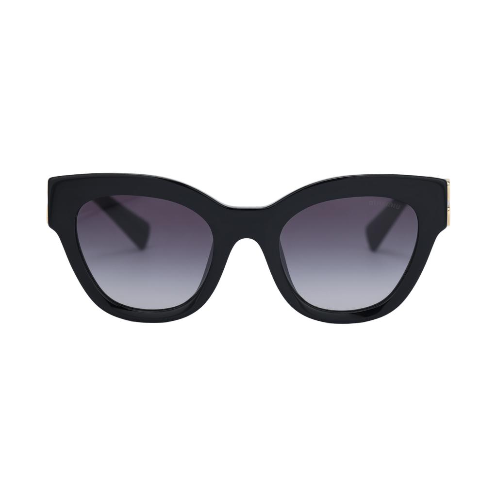 Miu Miu Logo Design Cat Eye Sunglasses Women sunglasses Black SMU01YF-1AB5D1