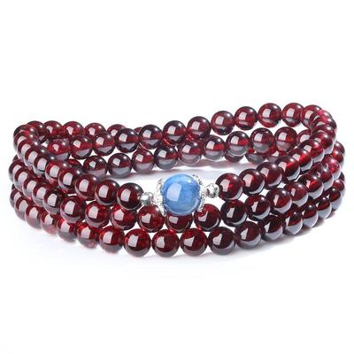 COAI Garnet Kyanite Success Good Luck Power Stone Bracelet [Coai] (January Birthstone) Women's