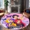 1pc Kpop Team Carpet, Round Rug, Comfortable, Suitable for Entryways, Living Rooms, Office, And Bedrooms, Christmas Decoration